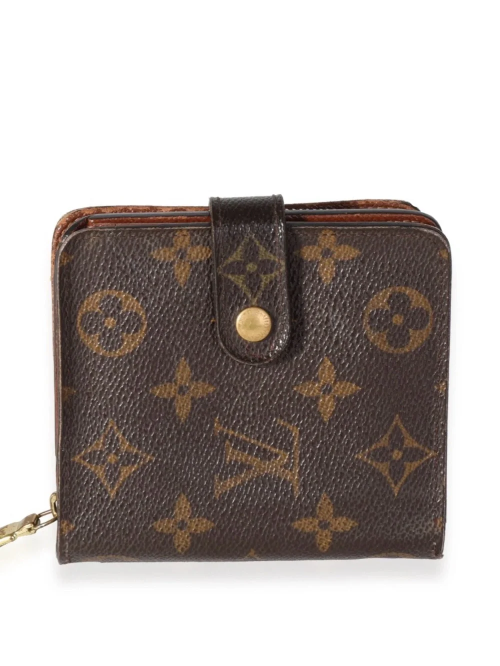 💞🌟 LOUIS VUITTON Monogram Men Canvas Zip Compact Wallet